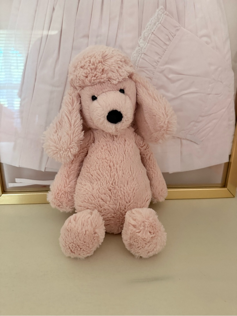 Jellycat Blush Pink Plush Poodle